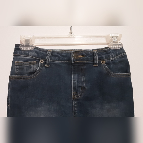 Cat & Jack Jeans Crochet Lace Trim Adjustable Waist - Picture 2 of 8